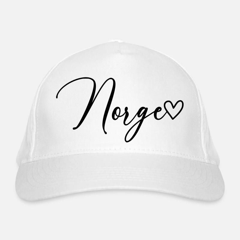 Norge Norwegen Schrift Bio-Baseballkappe