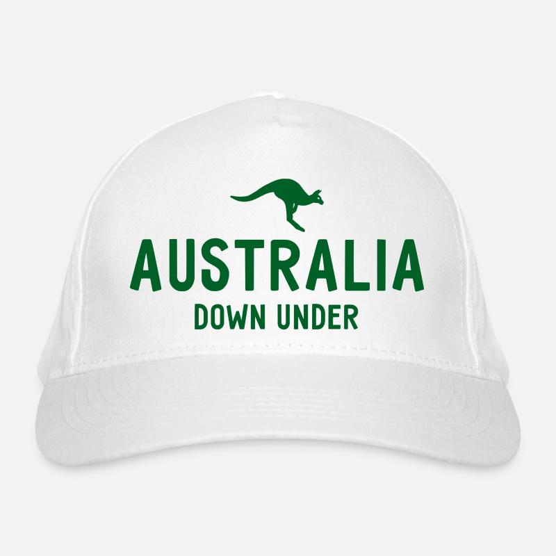 Australia - Down Under - Australien - Känguru Bio-Baseballkappe