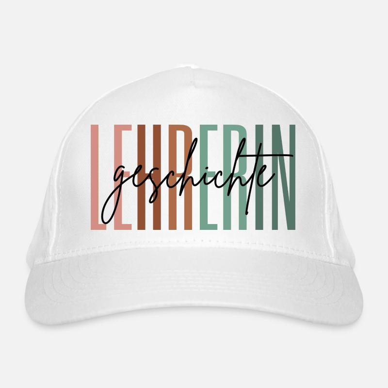 Lehrerin Geschichte Geschichtslehrerin Geschenk Bio-Baseballkappe
