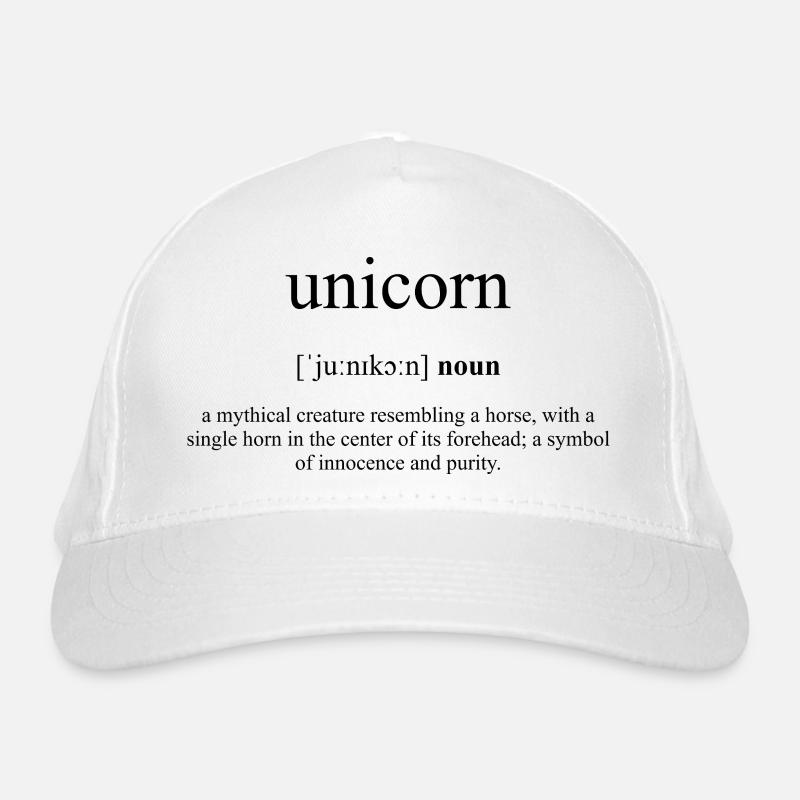 Unicorn | Einhorn Definition Dictionary Bio-Baseballkappe