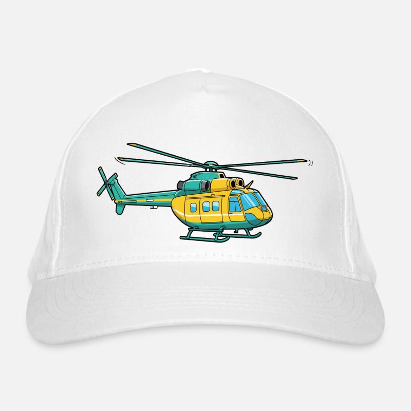 Helicopter Organic Baseball Cap