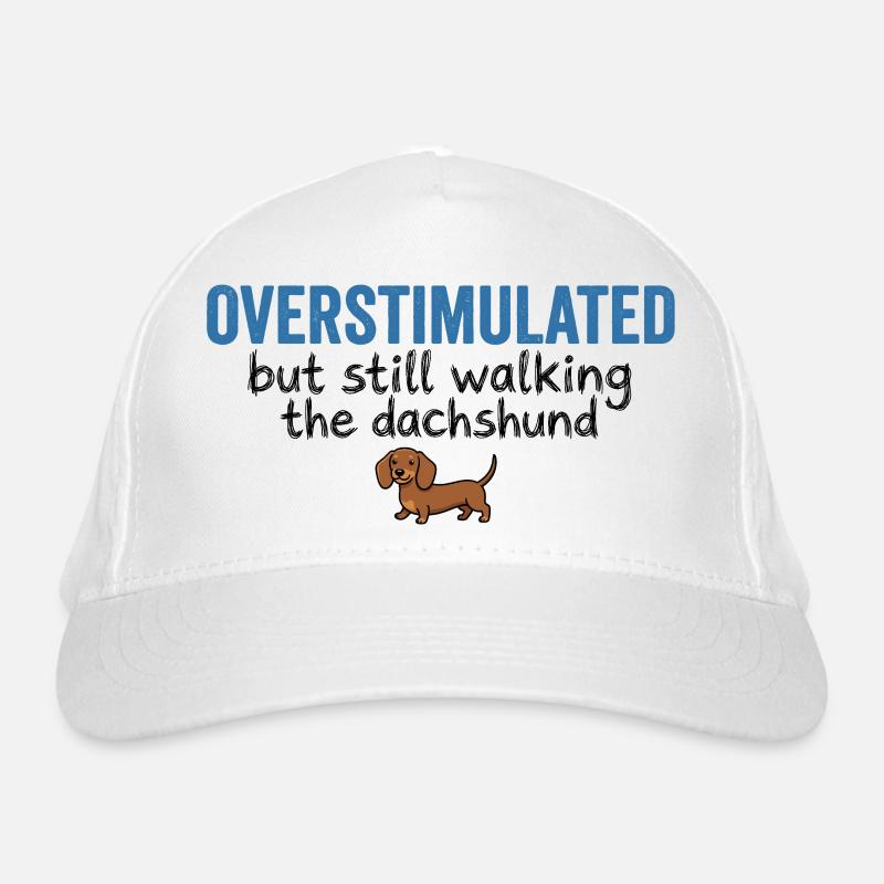 Surstimulé mais toujours en train de marcher le teckel Casquette classique bio
