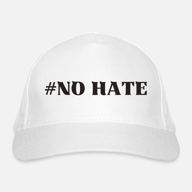 No hate kein Hass Geschenkidee Bio-Baseballkappe