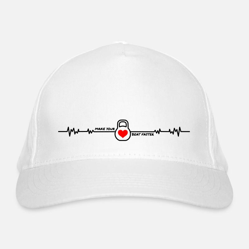 Kettlebell Heartbeat Sport Functional Training Organic Baseball Cap