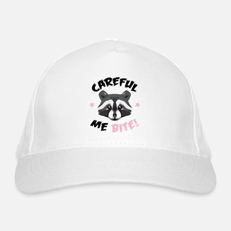Raton laveur - fais attention, je mords Casquette classique bio