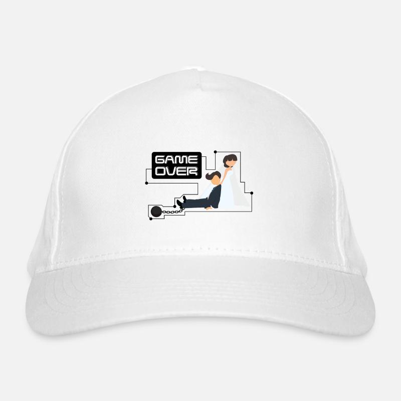 Enterrement de vie de garçon Bachelor Game Over Casquette classique bio