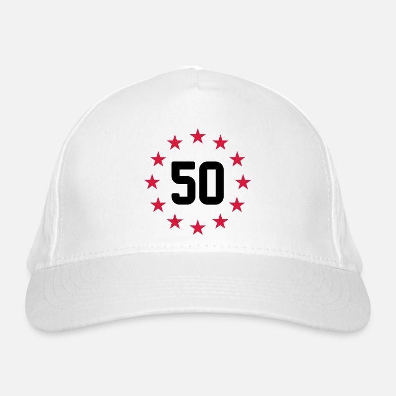 50 years Organic Baseball Cap