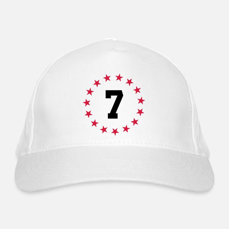 Number 7 Organic Baseball Cap