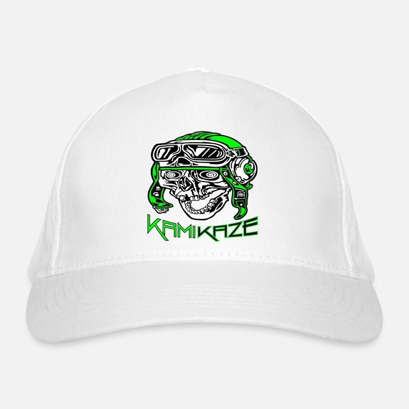 kamikaze dear devil Organic Baseball Cap