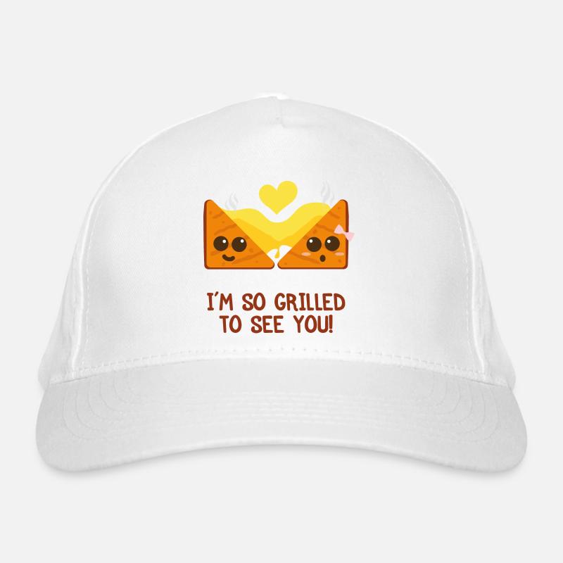 | Käse Toast Valentinstag Geschenkidee Bio-Baseballkappe