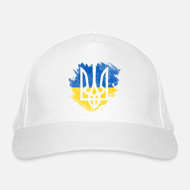 Drapeau trident ukrainien Brush Casquette classique bio