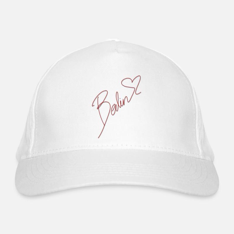 Berlin lettering with heart Organic Baseball Cap