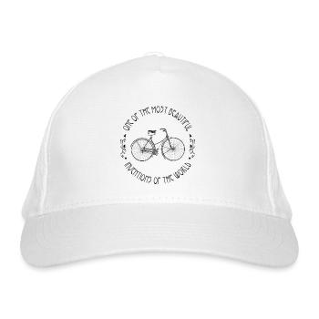 Beautiful Bike, Beautiful Bicycle - Organic Baseball Cap - white - Front