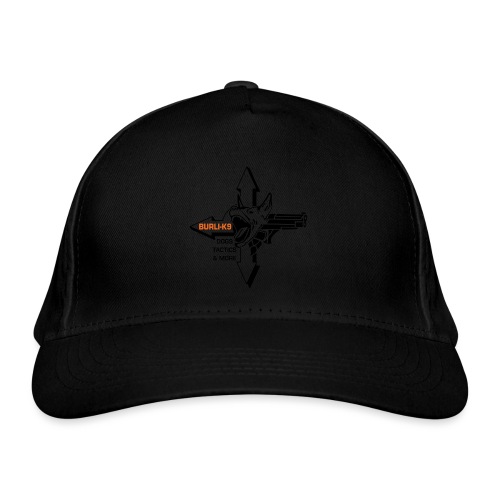 Logo - schwarz/orange - Bio-Baseballkappe