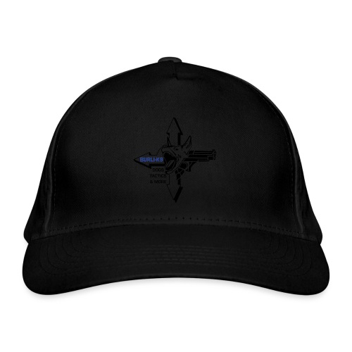 Logo - schwarz/blau - Bio-Baseballkappe