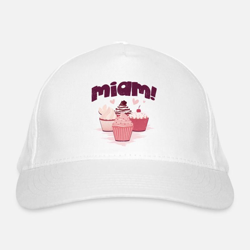 Miam des cupcakes ! - Casquette classique bio - blanc
