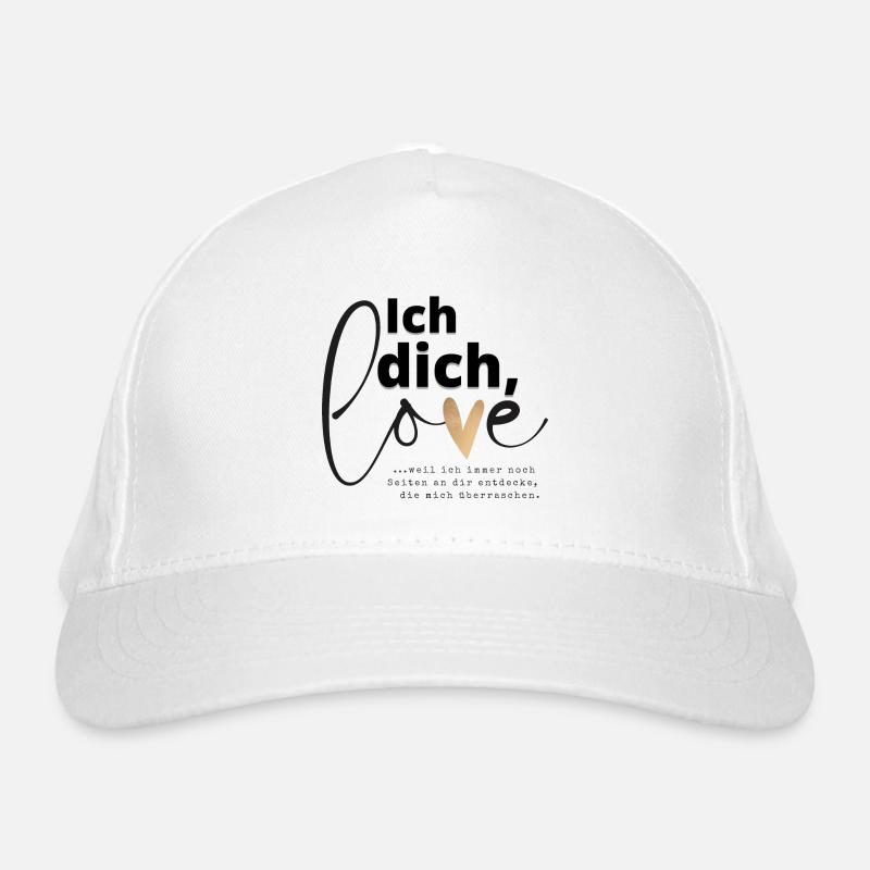 Ich liebe dich ein Satz, der dein Leben verändert Bio-Baseballkappe