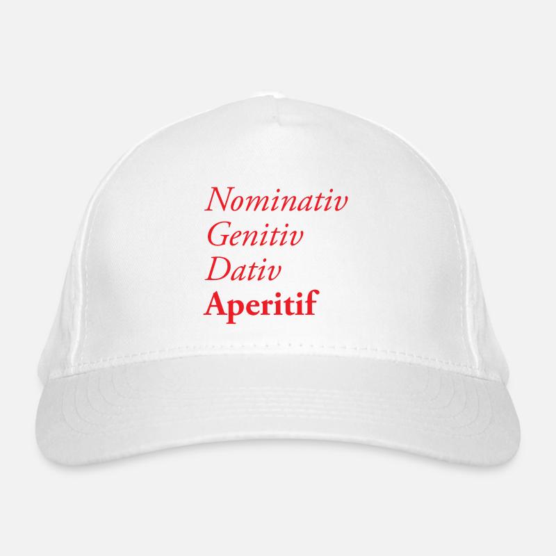 Nominativ Genitiv Dativ Aperitif Bio-Baseballkappe