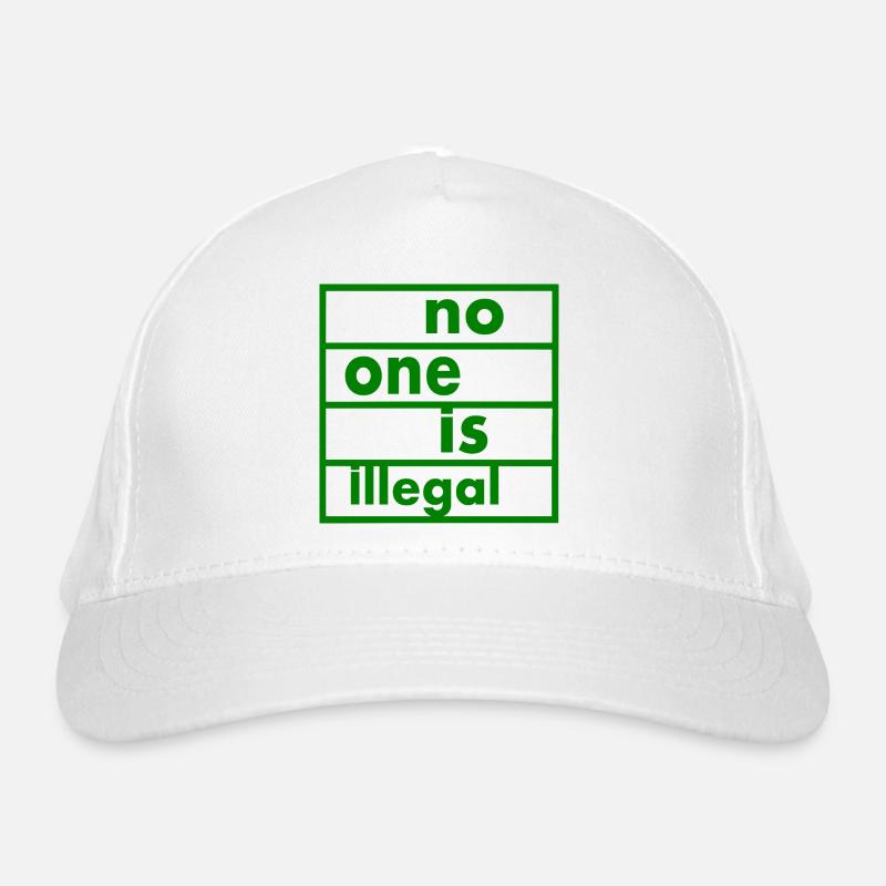 No one is illegal Bio-Baseballkappe