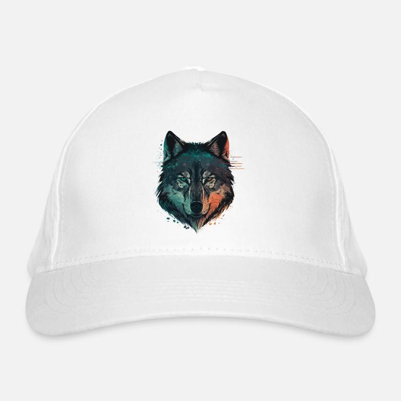 A Wolf Drawing for all Wolf Enthusiasts Organic Baseball Cap
