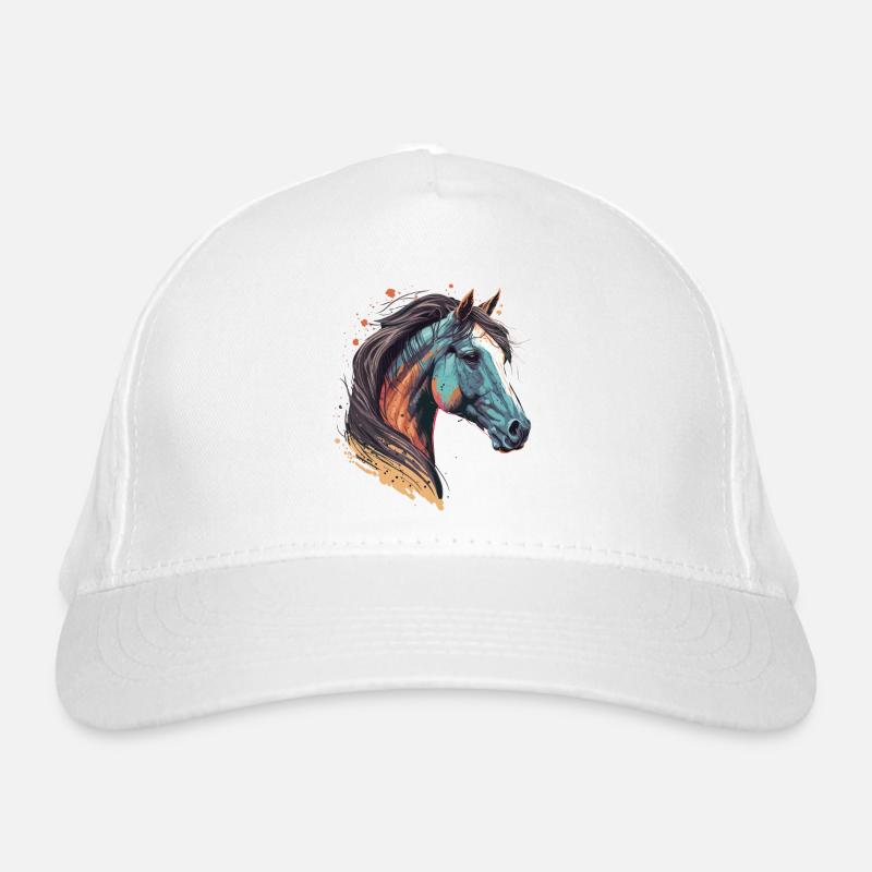 Stallion Head Organic Baseball Cap