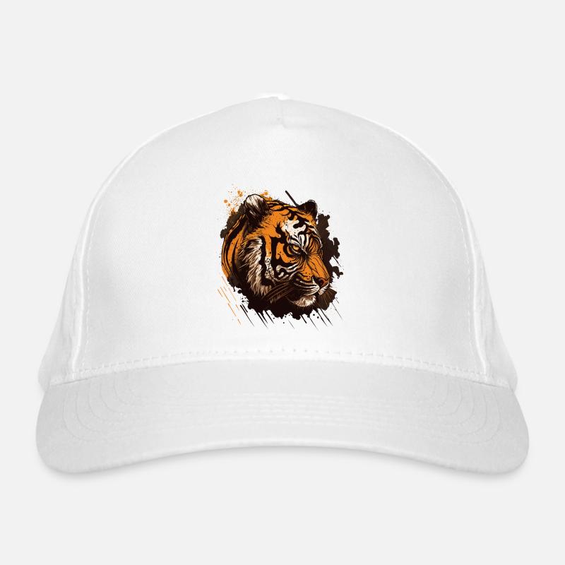 Unheimlicher Tiger Bio-Baseballkappe