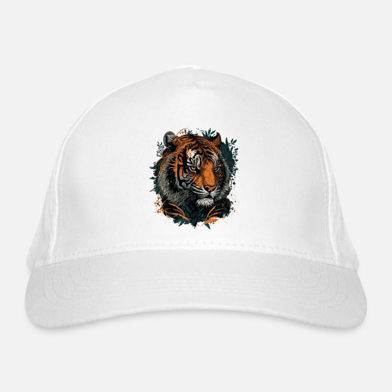 A Tiger Digital Illustration Organic Baseball Cap