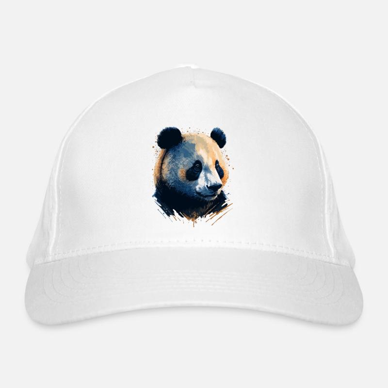 Panda Bär Geschenkidee Bio-Baseballkappe