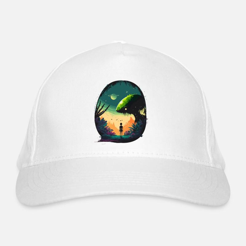 Sci-Fi-Landschaft Bio-Baseballkappe