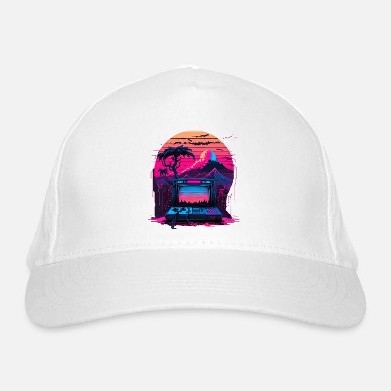 Vaporwave Computer Organic Baseball Cap