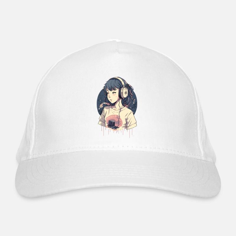 Kawaii Anime Mädchen Bio-Baseballkappe