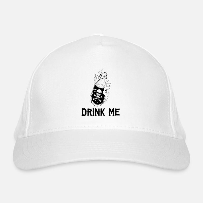 Trink mich Bio-Baseballkappe