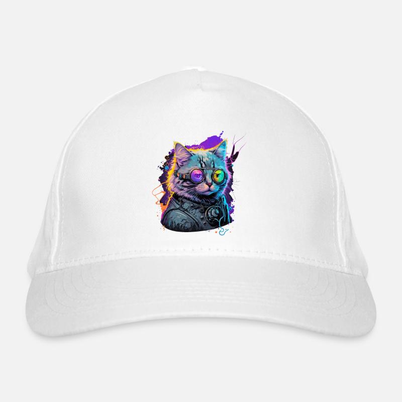 Cyber Katze Bio-Baseballkappe