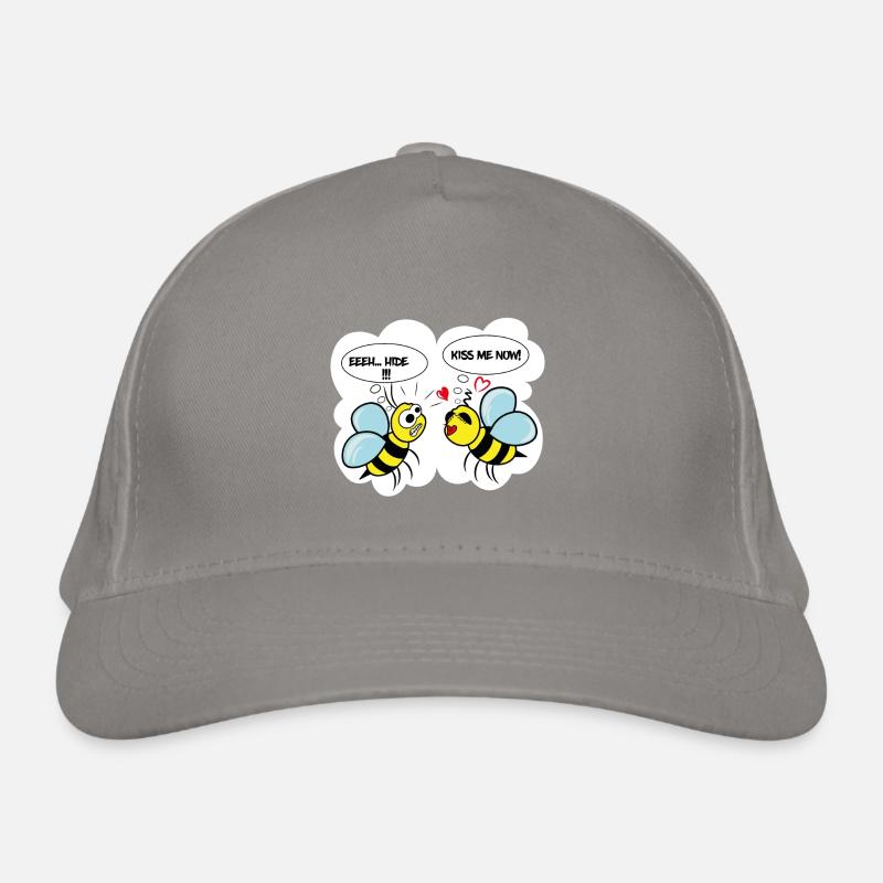 Comic bee Organic Baseball Cap