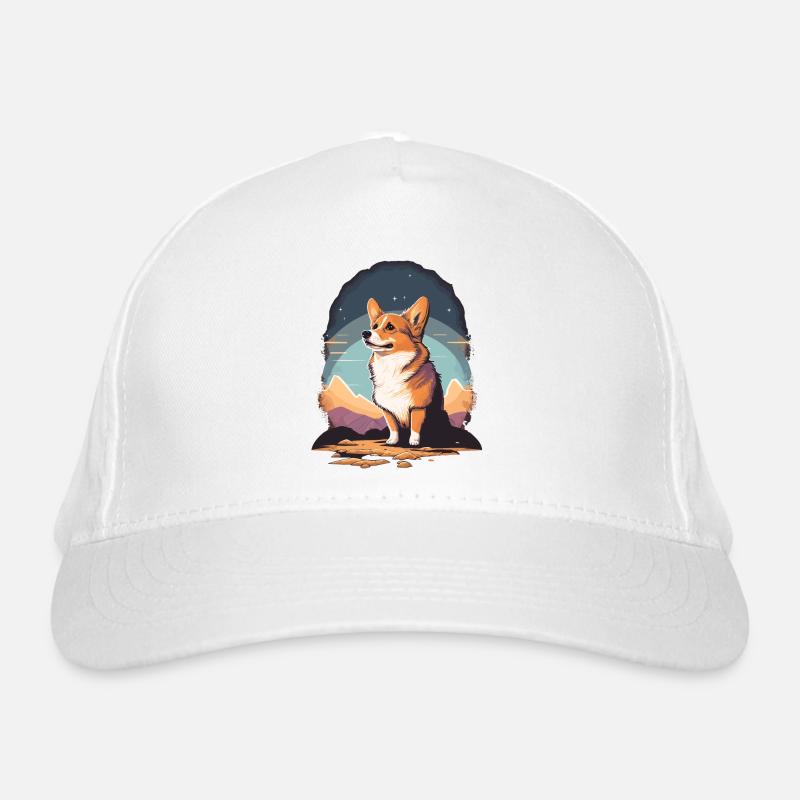 Wondering Corgi Organic Baseball Cap