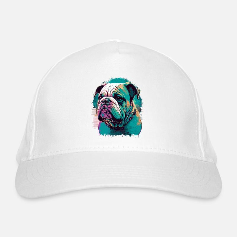 Bouledogue Art Vert Casquette classique bio
