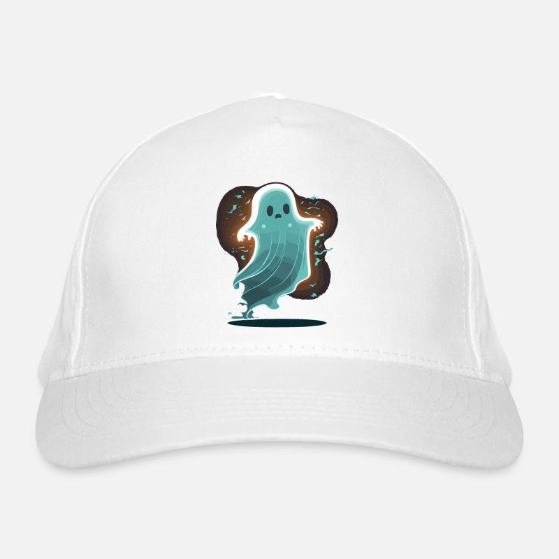 Glowing Ghost Organic Baseball Cap