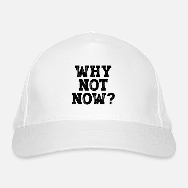 Why not now ? Organic Baseball Cap
