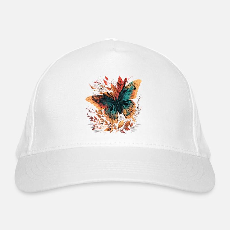 Butterfly Illustration Organic Baseball Cap