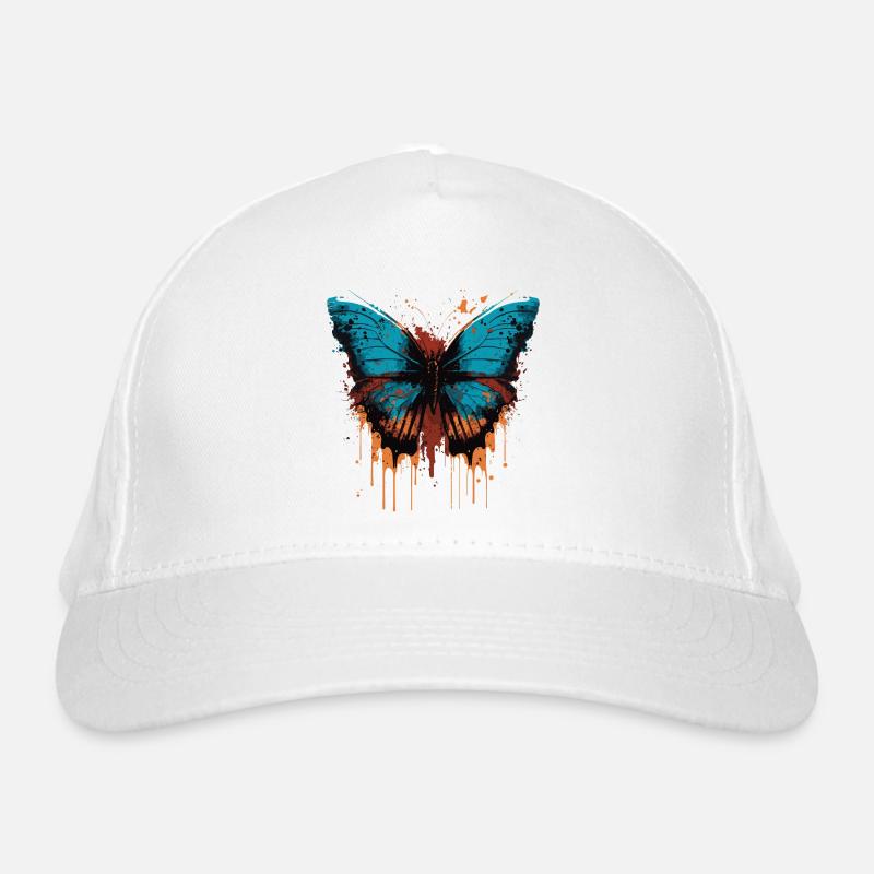 Papillon peint Casquette classique bio