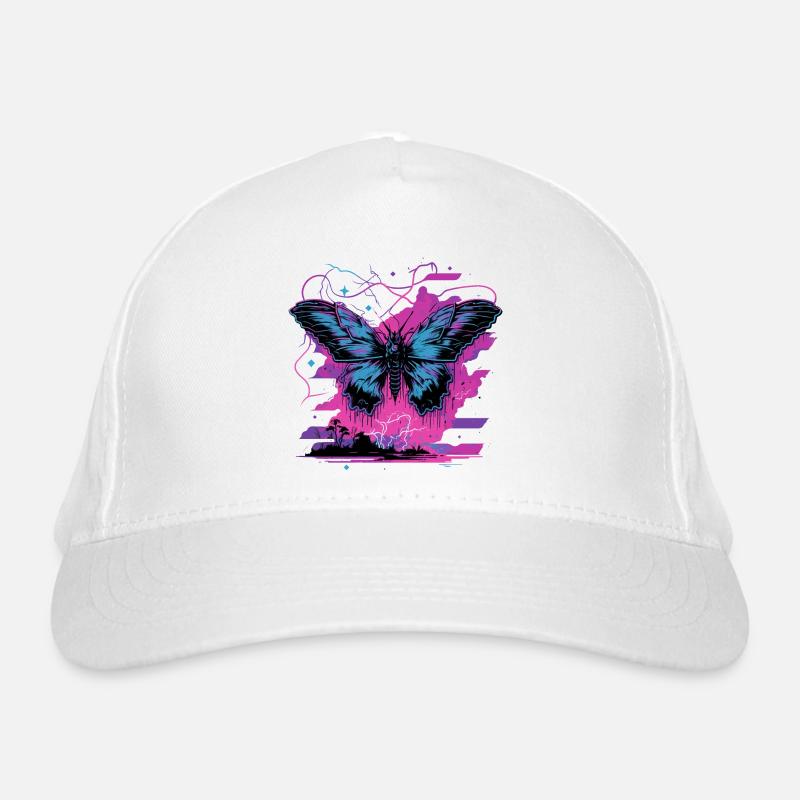 Butterfly Neon Transformation Organic Baseball Cap