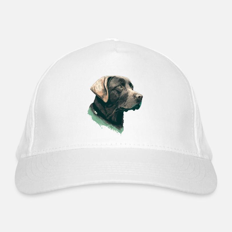 Belle illustration Vue latérale Labrador Retriever Casquette classique bio