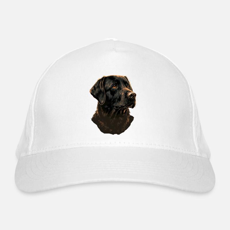 Schwarzer Labrador Retriever Bio-Baseballkappe