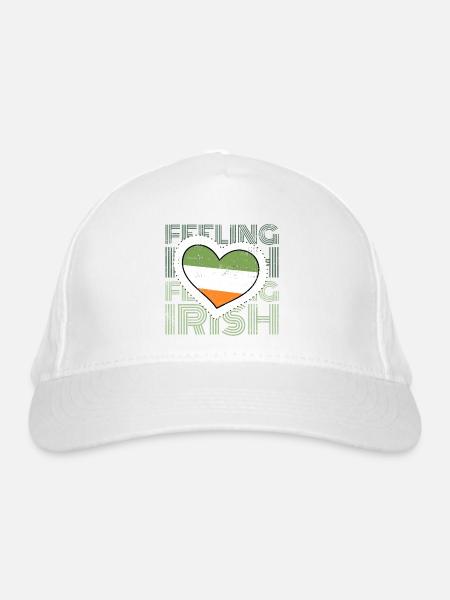 Feeling Irish - Bio-Baseballkappe - Weiß