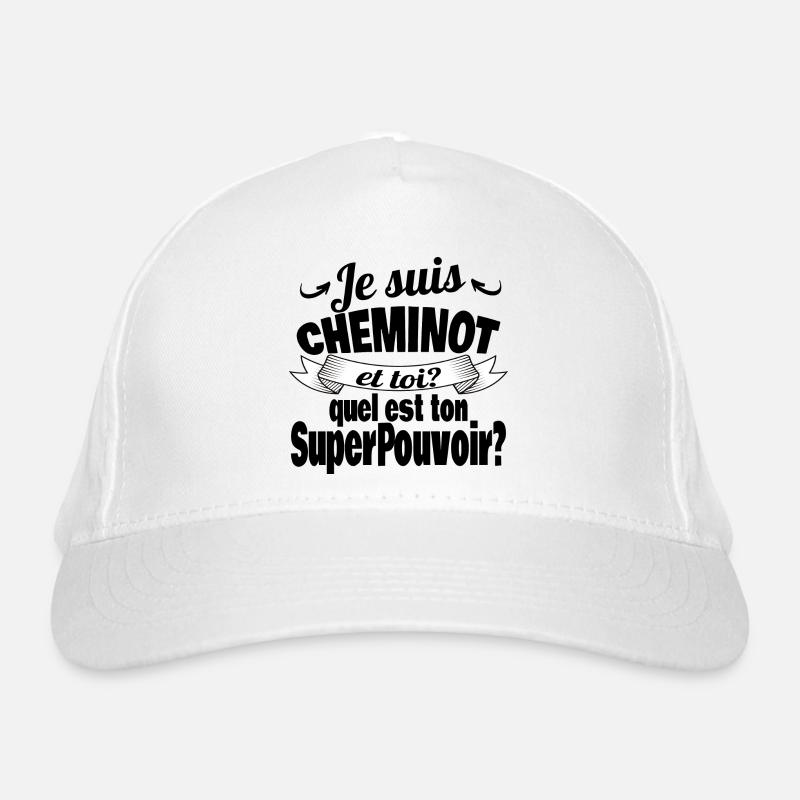 je suis cheminot Casquette classique bio