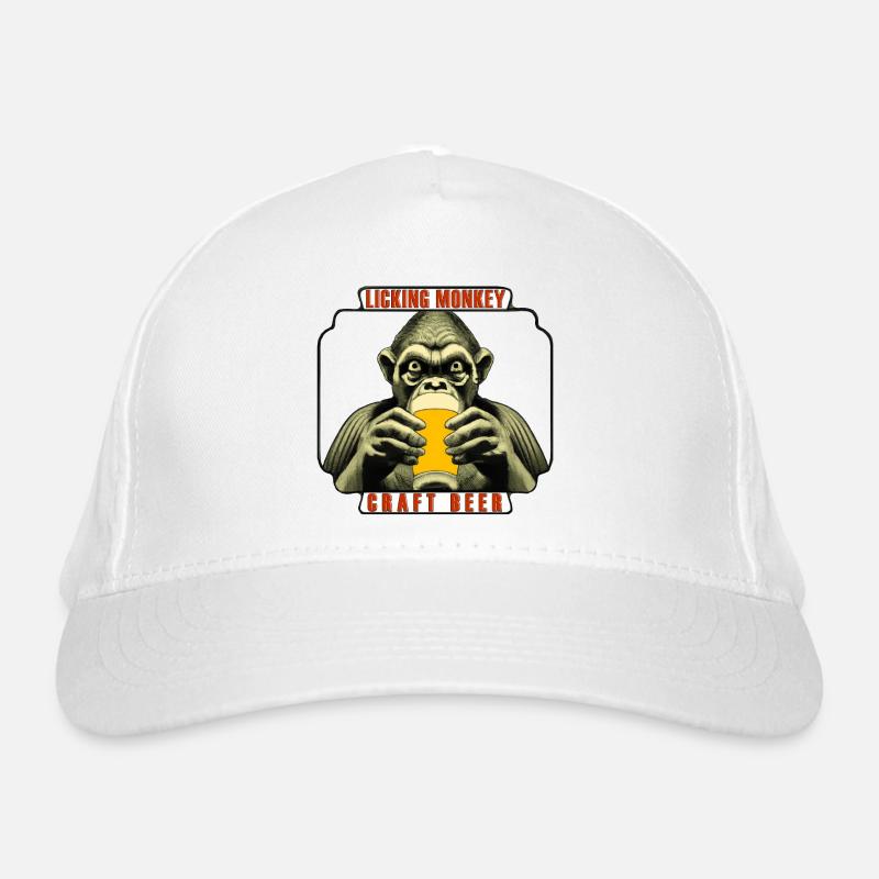 Licking Monkey Organic Baseball Cap