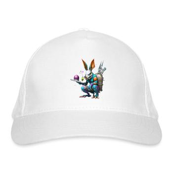 Technologie du futur Lapin - Casquette classique bio - blanc - Devant