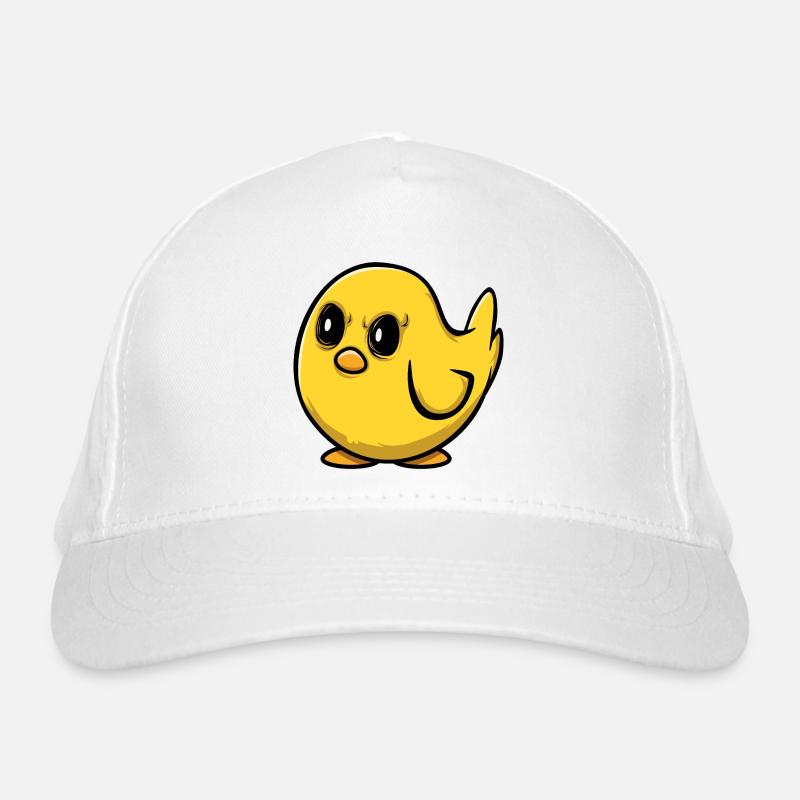 Wütendes Küken Bio-Baseballkappe