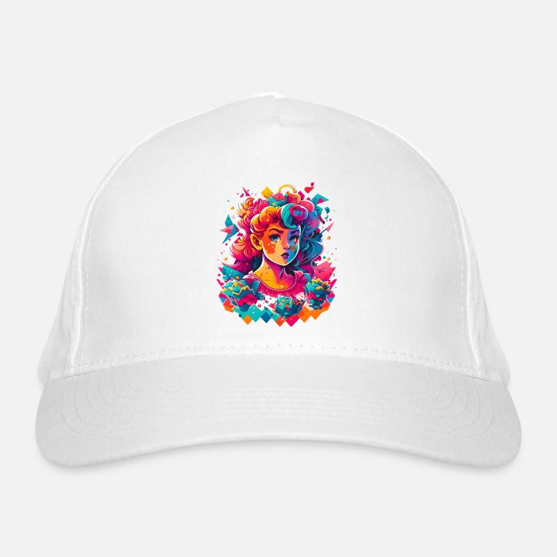 Synthwave Girl Casquette classique bio