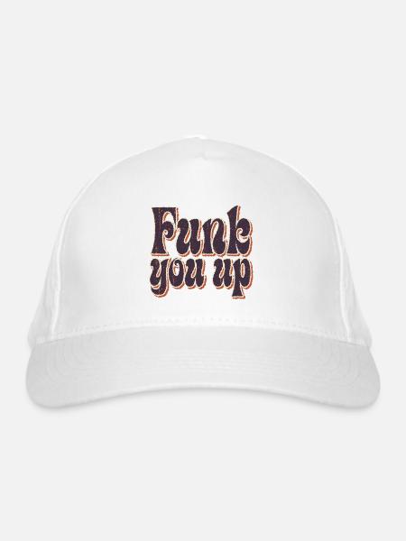 Funk you up - Bio-Baseballkappe - Weiß
